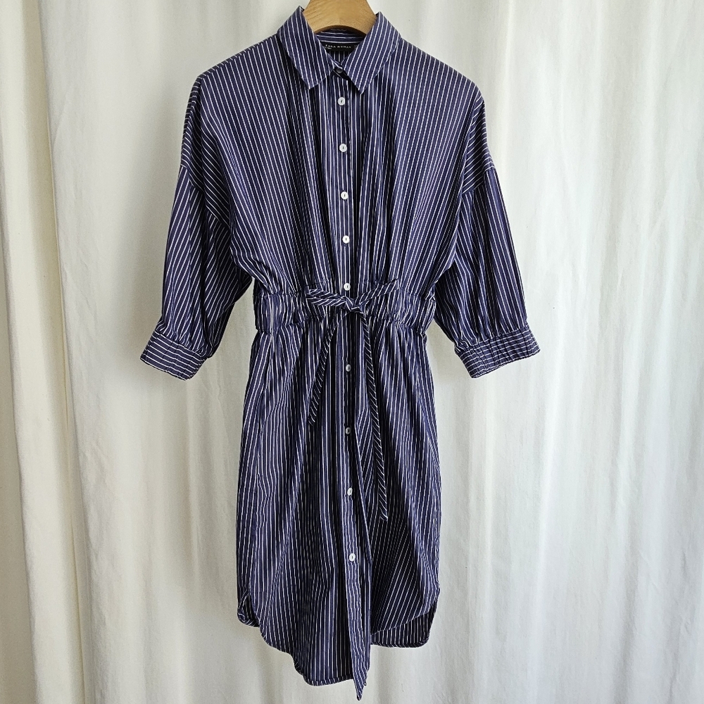🇪🇦 Zara - Striped Shirt Dress - Picture 4 of 12